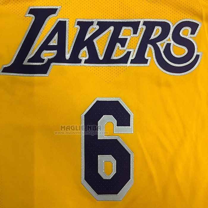 Maglia
 LeBron James NO 6 Los Angeles Lakers Icon Autentico
 Giallo
